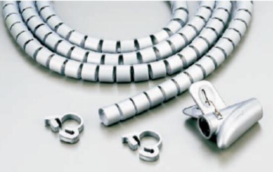 [GM10347] Cubre cable en espiral 25mm x 1 metro blanco