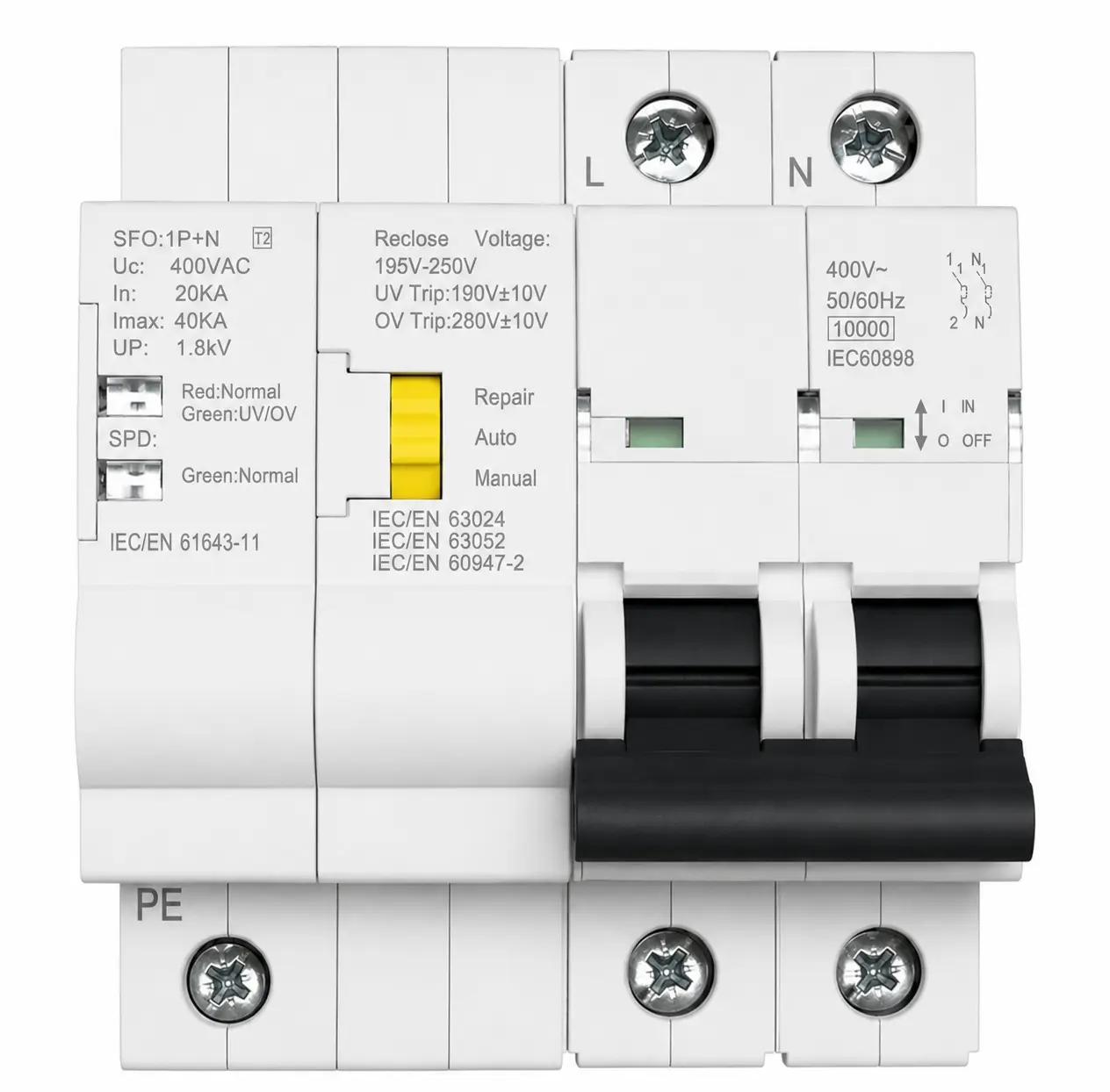 [GM10448]   Protector de Sobretensiones  1P+N 20-40KA