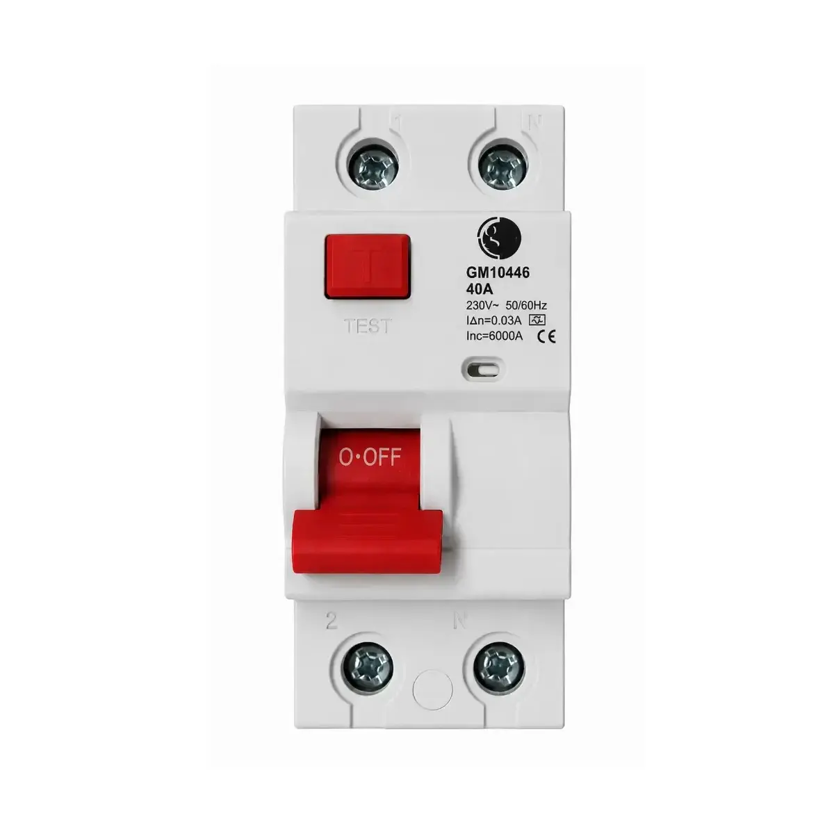 [GM10446] Diferencial 1P+N  40A Type A 6000A 30mA 230V 50Hz