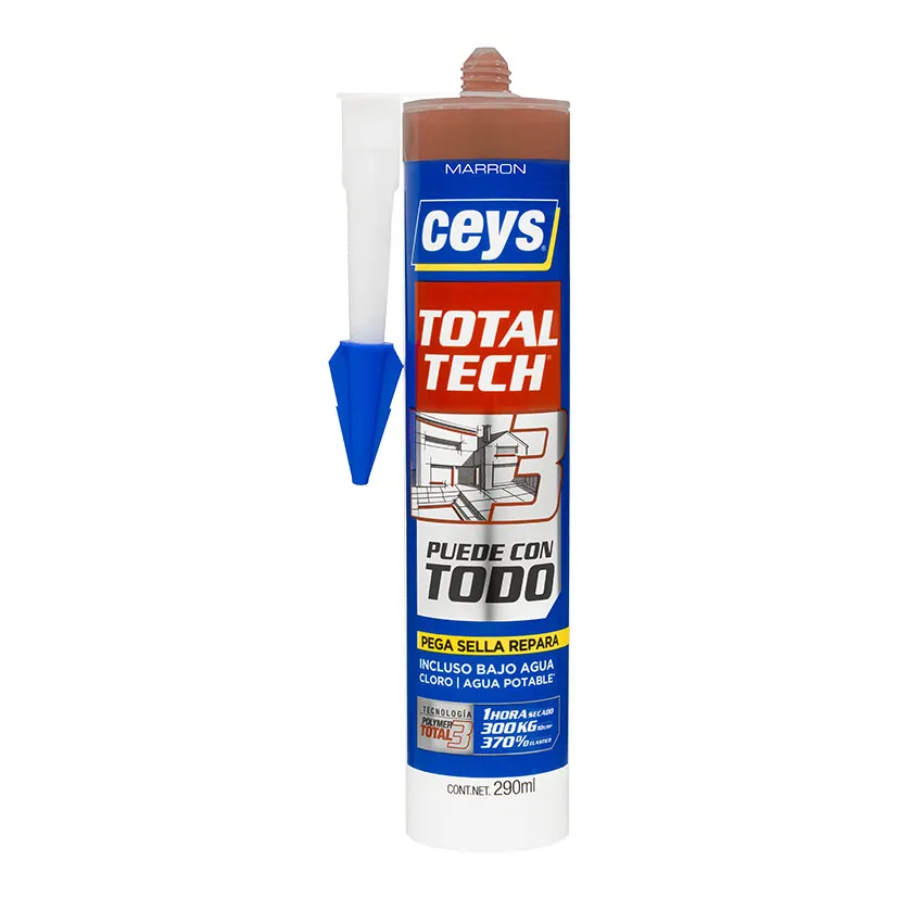 Sellador elástico CEYS TOTAL-TECH Marron, 290ml